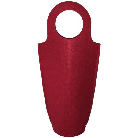 Porte-bouteille feutrine Rouge - 18,5x40cm - Support à customiser - Sodertex