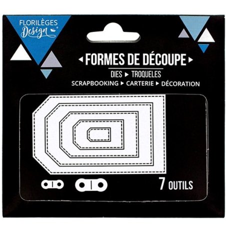 Dies Florilèges Design - Tags basiques (7 pièces)