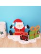 Support Medium - Père Noël et cadeaux à décorer - Peint