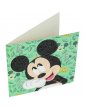 DISNEY Mickey - Carte à diamanter 18x18 cm - Crystal Art