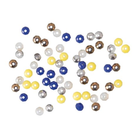 Perles à facettes 3mm  Artisan - 60 perles de rocaille en verre