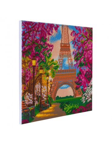 Crystal Art - Kit broderie diamant - Tableau Tour Eiffel Paris - 40x50cm