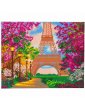 Kit broderie diamant - Tableau Tour Eiffel Paris - 40x50cm - Crystal Art