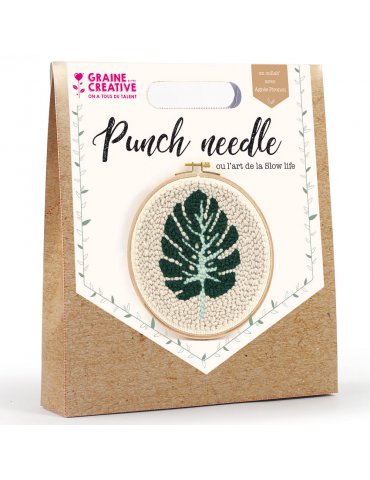 Kit punch needle - Feuille...