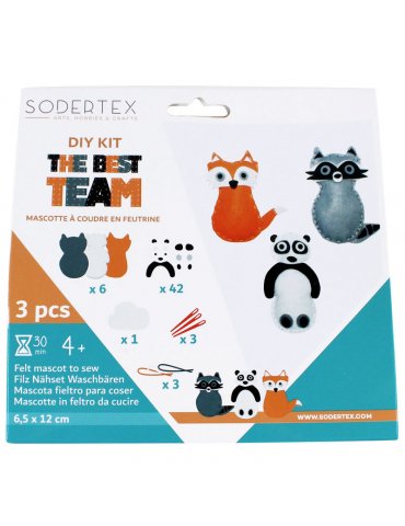 Kit couture enfant -  DIY feutrine The Best team - 4+ - Sodertex