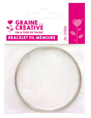 Bracelet fil mémoire  6mm - 5 tours - Graine Créative