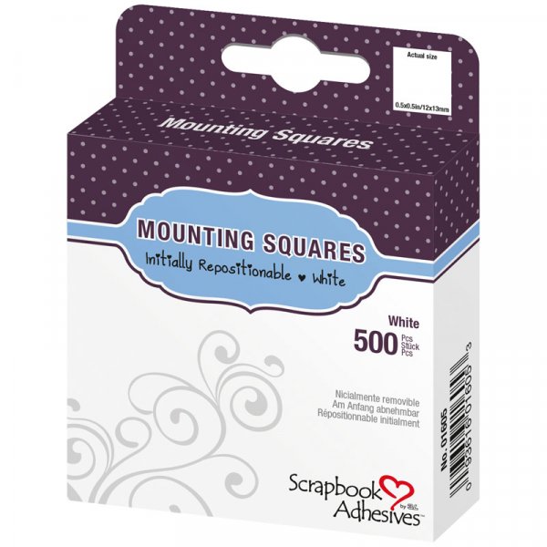 boite 500 Pastilles adhésives repositionnables carrées 10mm - Scrapbook Adhesives