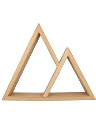 Etagères 2 triangles 37x8x30cm