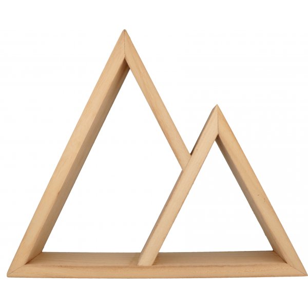 Etagères 2 triangles 37x8x30cm