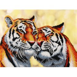Kit broderie perles : Tigres