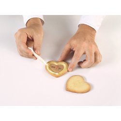 Kit biscuit cœur à messages