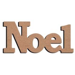 Gomille - Support bois à poser - mot NOEL 18cm