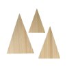Set 3 triangles en bois