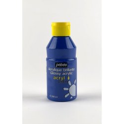 Peinture acrylique brillante bleu primaire Pebeo 250 ml