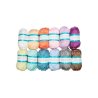 Pack pelotes de fil à tricoter 100% acrylique 12 coloris assortis