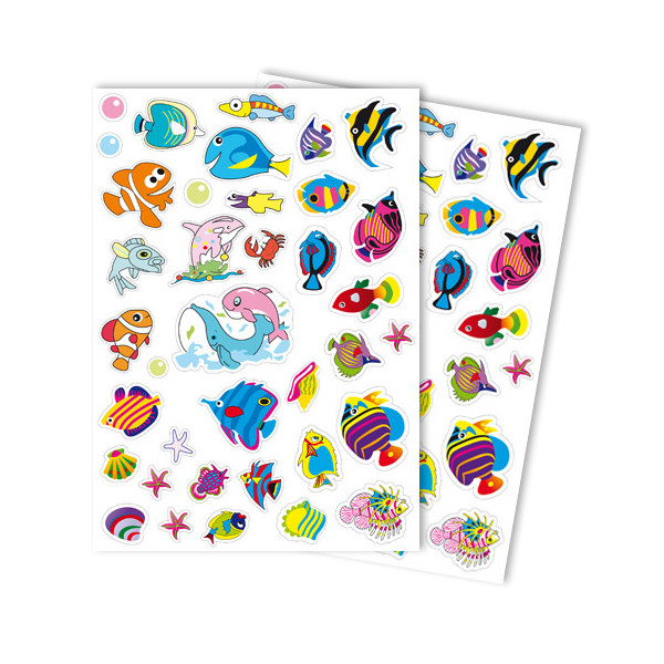 Gommettes GIRLY Poissons x74