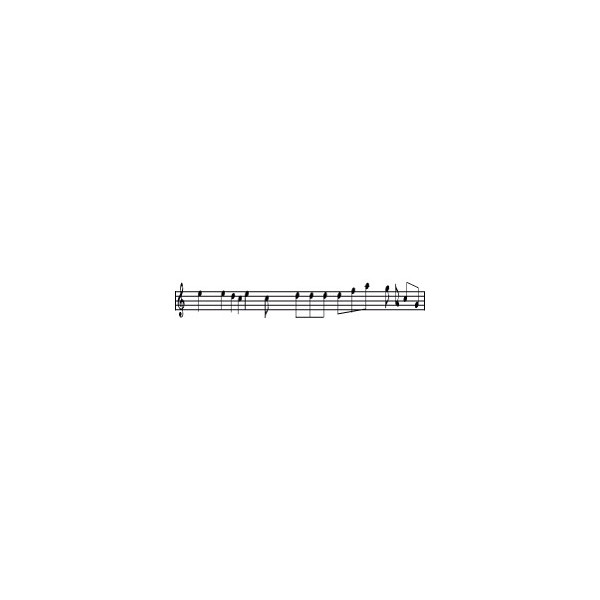 Tampon bois - Notes de musique 2x9cm
