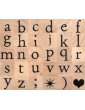Tampons bois - Alphabet Lettres minuscules