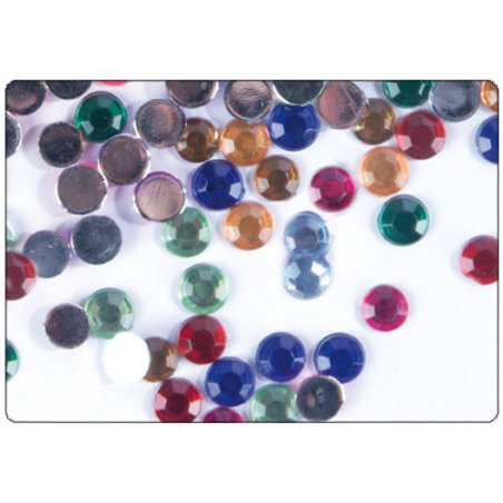 Strass cercles multicolores 5mm