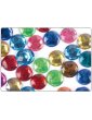 Strass facettes cercles multicolores 15mm