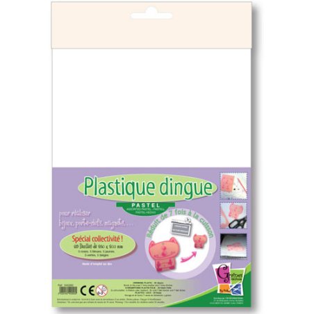 Plastique dingue assortient pastel x25
