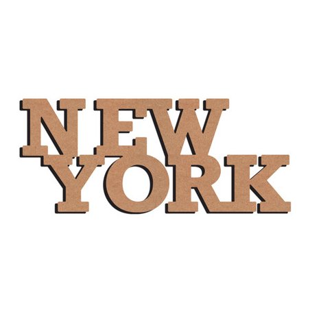 NEW YORK en bois - 58cm