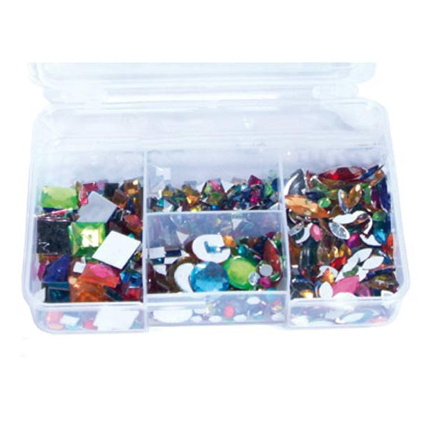 Kit 1000 strass multicolores