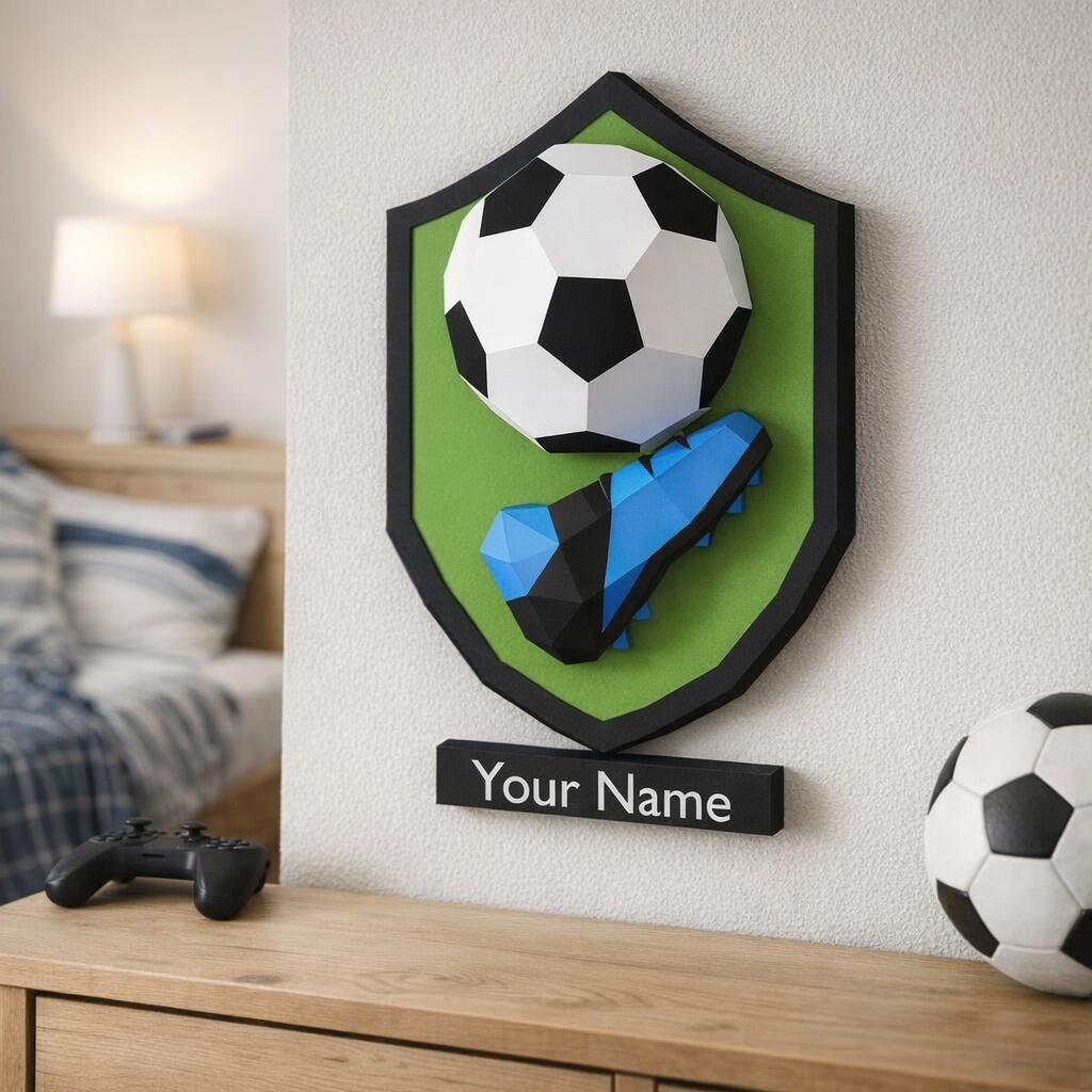 Blason de football en Papercraft 3D
