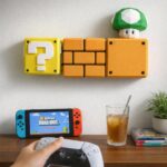 Blocs rétro gaming de Mario en papercraft 3D