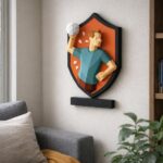 Cadre de handball mural en papercraft 3D