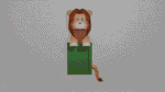 Cadre photo lion en papercraft 3D