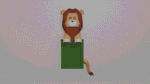 Cadre photo lion en papercraft 3D