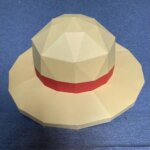 Chapeau de Luffy de One Piece en papercraft 3D