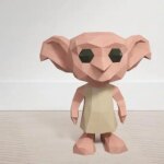Dobby de Harry Potter en papercraft 3D