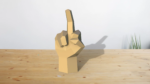 Doigt d'honneur en papercraft 3D