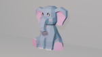Éléphant en papercraft 3D