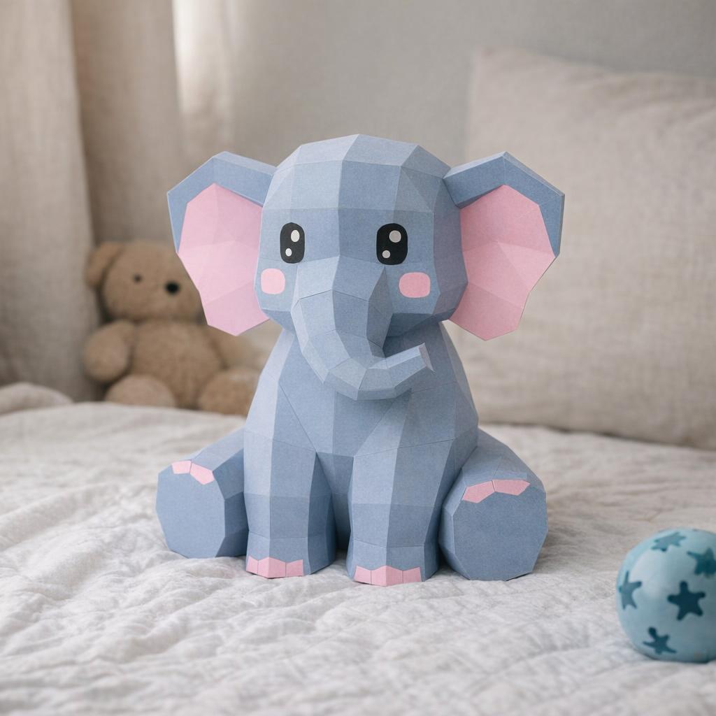 Éléphant en papercraft 3D Éléphant en papercraft 3D