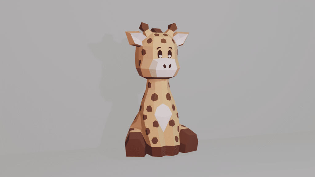 Giraffe en papercraft 3D