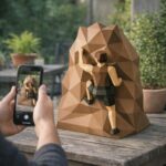 Grimpeur en papercraft 3D