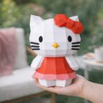 Hello Kitty en Papercraft 3D