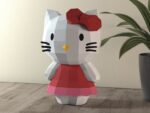 Hello Kitty en Papercraft 3D