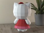 Hello Kitty en Papercraft 3D