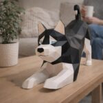 Husky en papercraft 3D