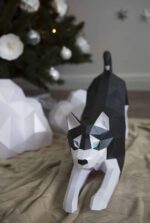 Husky en papercraft 3D