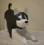 Husky en papercraft 3D