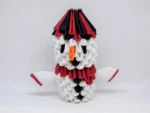 Kit d'origami 3D bonhomme de neige