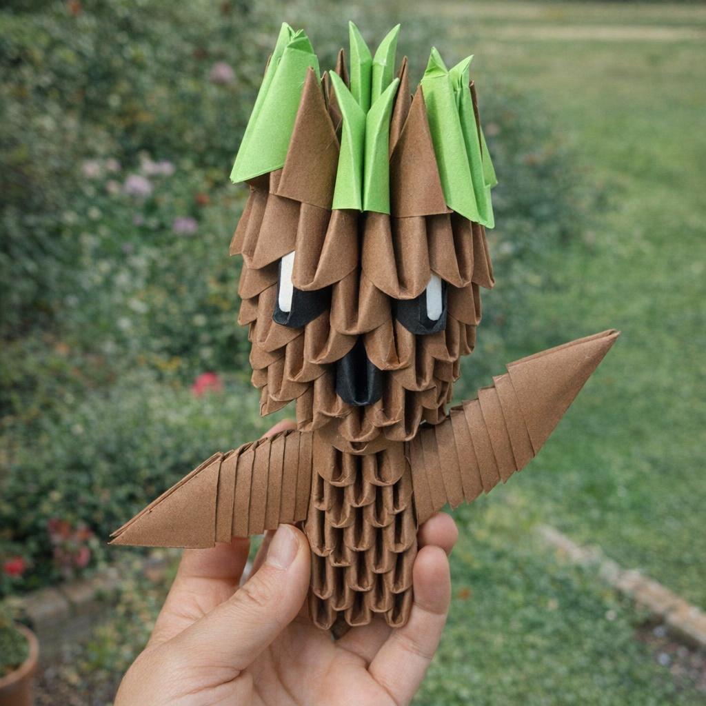 Kit d'origami 3D de Baby Groot Kit d'origami 3D de Baby Groot