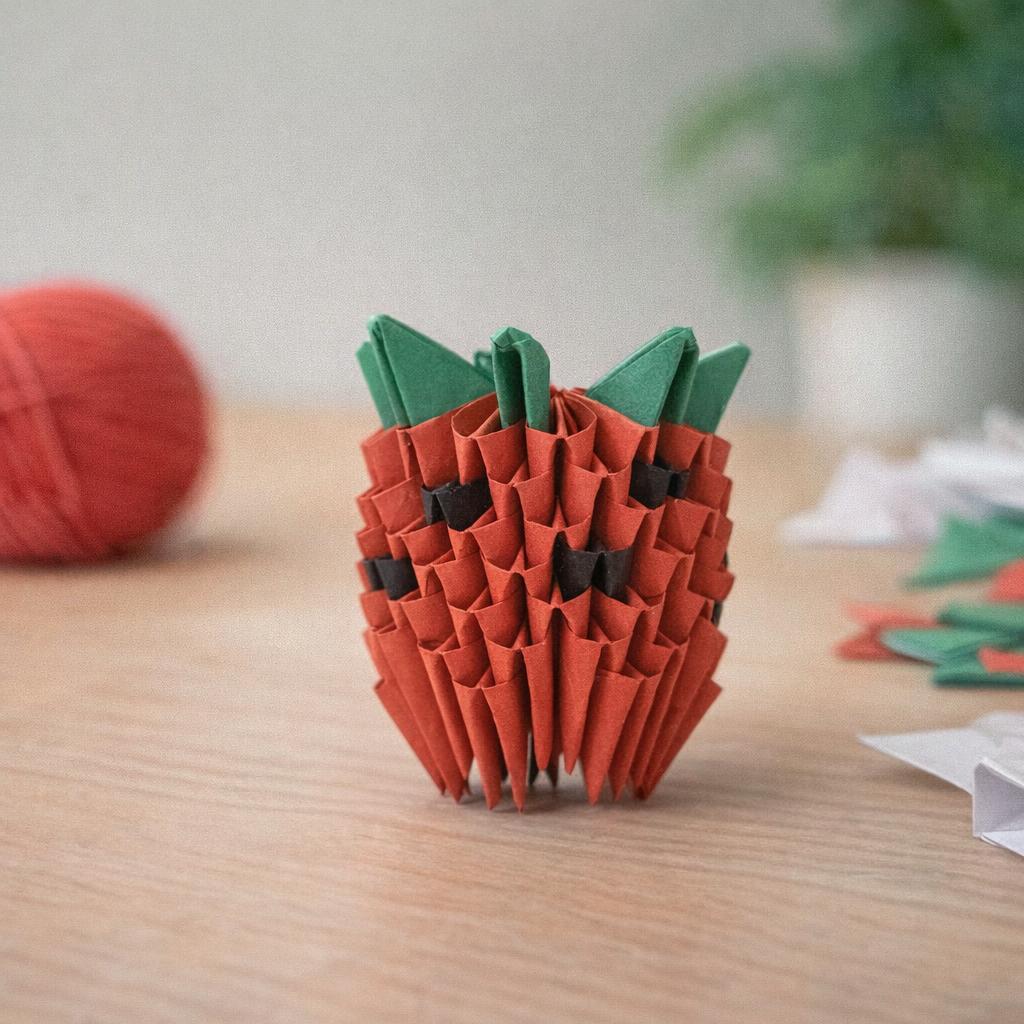 Kit d'origami 3D de fraise Kit d'origami 3D de fraise