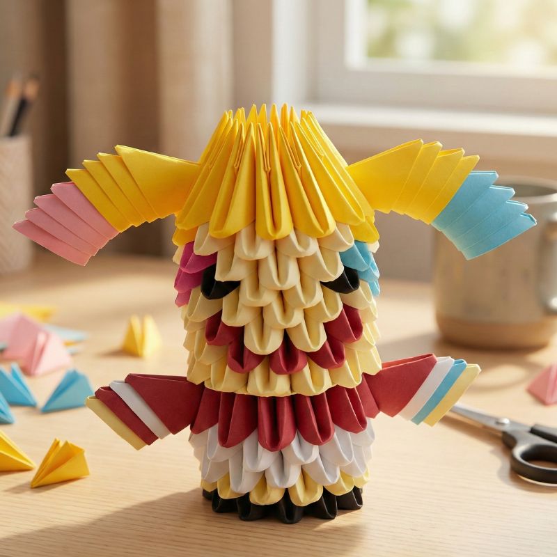 Kit d'origami 3D de Harley Quinn