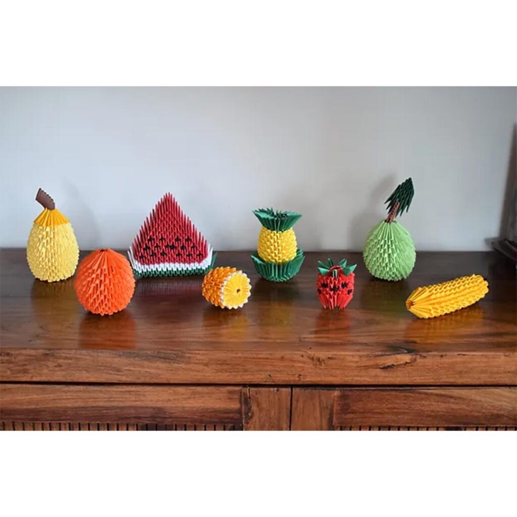 Kit d'origami 3D de pastèque